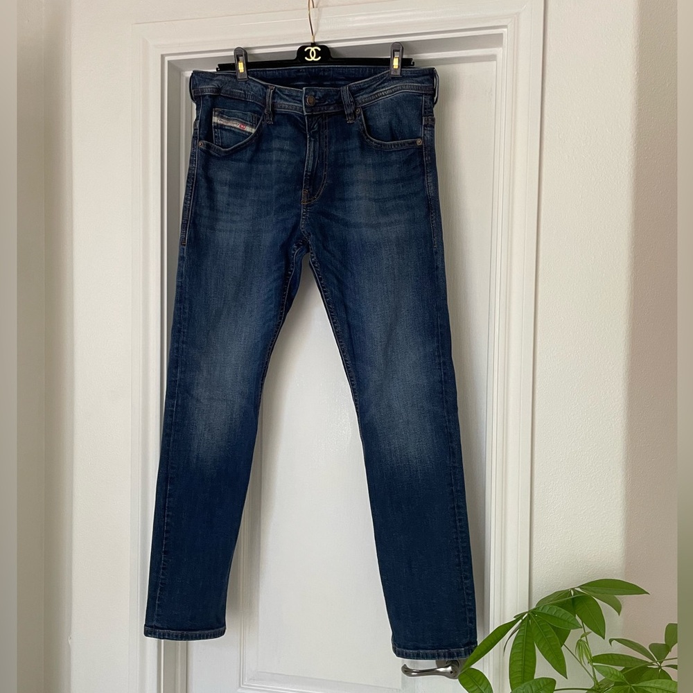 Men's Diesel Industry Thommer Dark Blue Denim Jeans W34